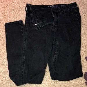 Black high rise Hollister jeggings